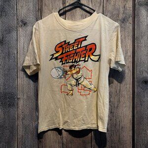 Street Fighter‎ Ryu Retro Short Sleeve T-Shirt Men's Sand Size Medium